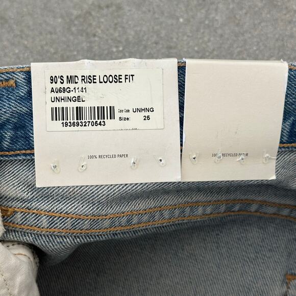 AGOLDE 90's Mid Rise Loose Fit Jeans in Unhinged NWT - Picture 9 of 12